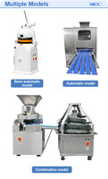 HNOC Machine automatique de découpe de pâte Machine de fabrication de boules de pâte à biscuit Diviseur de pâte à pain Machine à arrondir