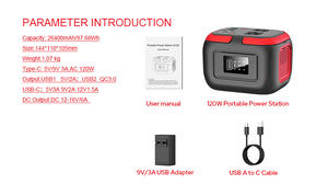 Di tendenza del prodotto di alta qualità 110V 220 <span class=keywords><strong>Volt</strong></span> portatile Power Bank 26400mah con uscita Ac - Product Image 6