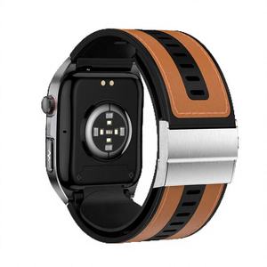 <span class=keywords><strong>Montre</strong></span> connectée carrée S100, moniteur de pression artérielle, ECG, SpO2, écran AMOLED 2,06 pouces, gel de silice, appels Bluetooth, plus de 10 modes sportifs, étanche - Product Image 3