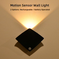 Lampe murale rechargeable à détecteur de mouvement, applique murale LED sans fil design raie manta, veilleuse murale pour chambre, couloir, escalier