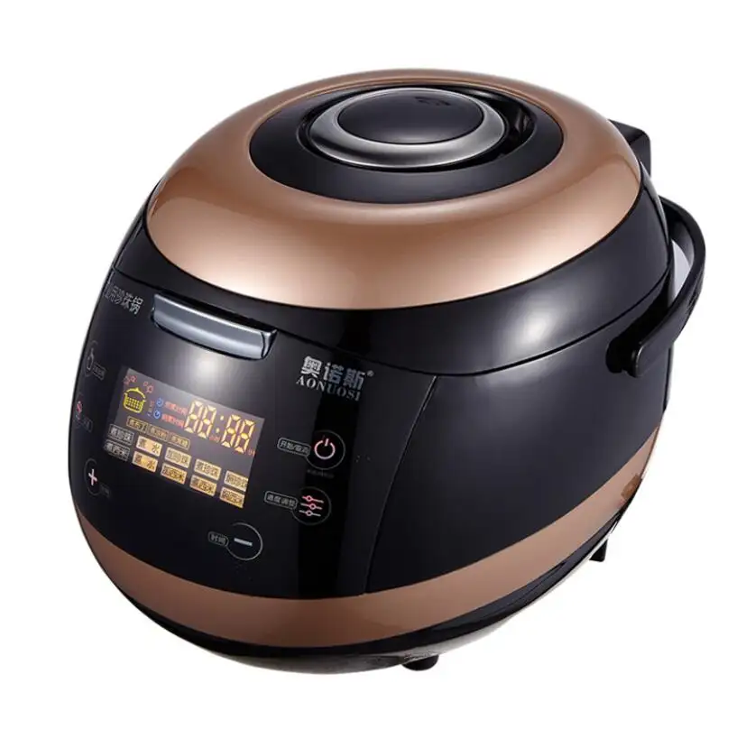 Hot sale English LCD display panel Digital Smart 5L 900w Bubble Tea Cooker Multi Rice Cooker With Non-stick Inner Pot