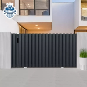 High Quality Customized Decorative Courtyard Entrance Sliding <strong>Gate</strong> Aluminum Fence <strong>Gate</strong> Driveway Sliding <strong>Gate</strong> - Product Image 3
