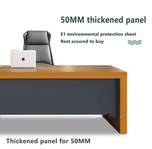 Modern Executive L-Shaped Manager <strong>Desk</strong> <strong>Wooden</strong> Office Furniture For Executives - Product Image 4
