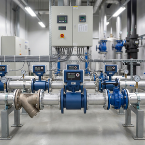 M-BUS/RS485対応 インテリジェントデジタル可変面積式水流量計 ステンレス鋼フランジ接続 IP65保護 DN20-600 - Product Image 1