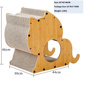Rascador para gatos creativo de cartón corrugado 3D, nido para gatos - Product Image 6