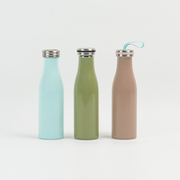 Bouteille isotherme en acier inoxydable avec logo personnalisé, format pot à lait, format bouteille d'eau, format gourde, format thermos sous vide, format bouteille à lait mince, pour l'extérieur