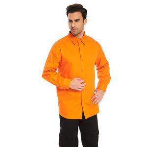 Chemise de travail à manches longues pour homme, uniforme de restaurant <span class=keywords><strong>Pizza</strong></span> <span class=keywords><strong>Hut</strong></span>, vêtements de travail - Product Image 4