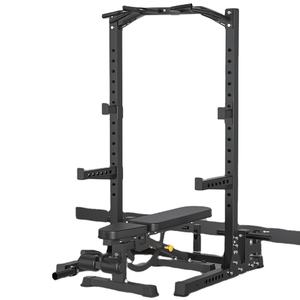 ZYFIT rak <span class=keywords><strong>Squat</strong></span> multifungsi, peralatan Gym rumah rak latihan barbel tarik rata bersertifikat CE - Product Image 1