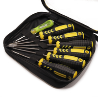 Jeu de tournevis en acier à tête cruciforme multifonctionnel de qualité industrielle GK-C004, OEM, personnalisé, multi-tailles, 7 pièces avec stylo chargeur