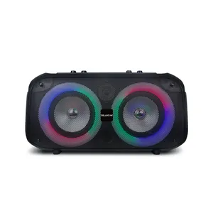 J BL Partybox便携式卡拉ok DJ派对蓝牙扬声器，带无线2麦克风和肩带300W Power parti