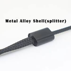 Kabel Adaptor Pembagi Audio Stereo Mic Headphone AUX Bentuk Y 3.5mm Berlapis Emas 1 Jantan ke 2 Betina - Product Image 4