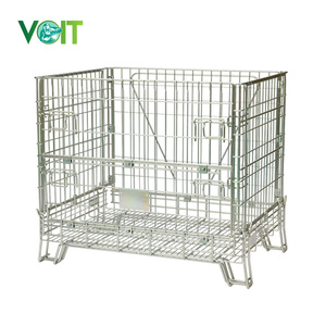 Paniers métalliques empilables pliables en treillis métallique pour stockage de bouteilles de vin pour la Bourgogne - Product Image 3