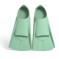 Palmes de natation en silicone souple pour adultes et enfants Palmes d'exercice de plongée et de surf de grande taille pour l'utilisation en piscine