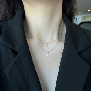 Dylam Fine Jewelry 925 Sterling Silver <b>Cross</b> Pendant Necklace for Women 5A Cubic Zirconia Pendant with <b>Chain</b> - Product Image 3