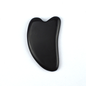 2025 prodotto di vendita caldo nero pietra Bian a forma di cuore Gua Sha strumento di massaggio viso massaggiatore Guasha <span class=keywords><strong>per</strong></span> Spa <span class=keywords><strong>meditazione</strong></span> rilassante - Product Image 1