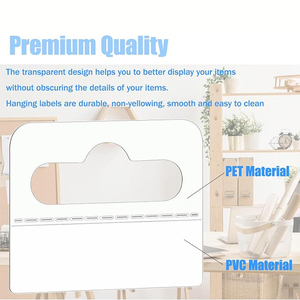 Euroslot adhesive plastic <b>hook</b> hang tabs <b>display</b> card for store retail <b>display</b> - Product Image 6