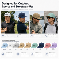 Gorra de Béisbol Unisex Premium con Estampado por Transferencia Térmica, Transpirable, con Logotipo Personalizado para Ropa Urbana, Impermeable, de 7 Paneles, Visera Plana