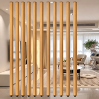 Tube carré en composite bois-plastique WPC pour l'aménagement intérieur, lattes décoratives creuses en bois pour cloison de salon