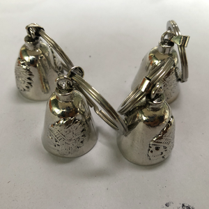Cloche <span class=keywords><strong>de</strong></span> moto <span class=keywords><strong>en</strong></span> métal gravée Ailes d'ange, style Hip Hop, porte-bonheur du Nouvel An, cadeau pour motard - Product Image 2