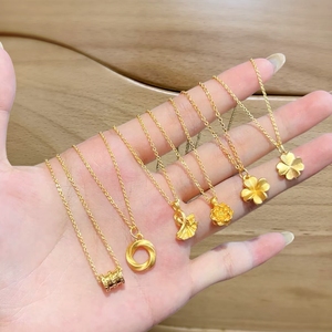 Boho 24k cristal bijoux maquina para hacer cadenas de oro joyas 925 collier en argent joyeria plata 925 enchape de oro 18k - Product Image 1