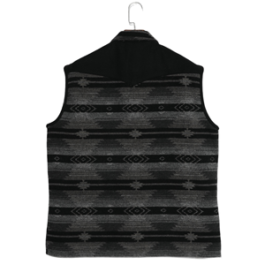 <span class=keywords><strong>Gilet</strong></span> chaud sans manches à fermeture éclair en jacquard de style vintage pour hommes avec logo personnalisé - Product Image 2