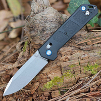 Hochwertiges Outdoor-Überlebensmesser EDC DIY OEM Multifunktionales D2-Stahlklinge G10-Griff Camping-Taschenmesser