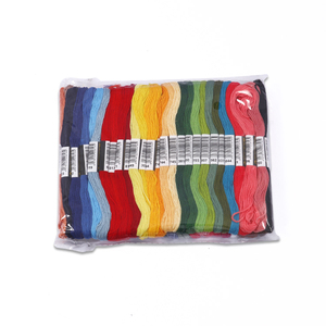 50 Skeins Cross Stitch Thread Friendship Bracelet String 8m Cotton Embroidery Floss Full Color Embroidery Floss Thread for DIY
