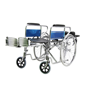 Fauteuil roulant manuel entièrement inclinable, pliable et léger, avec fonction toilette, pour personnes âgées et handicapées - Product Image 4