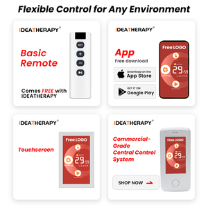เครื่องบำบัดด้วยแสงอินฟราเรด IDEATHERAPY Voice Assistant+APP 8 ความยาวคลื่น พร้อมอุปกรณ์บำบัดด้วยแสงสีแดง และแผงไฟบำบัดด้วยแสง LED - Product Image 5