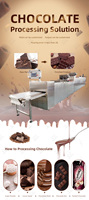 Machine de transformation du chocolat pour la fabrication de barres protéinées, de bâtonnets, de biscuits et de pâtes à tartiner, à partir du cacao sur pâte, fournisseur leader