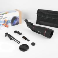Telescopio de Largo Alcance 25-75x100 para Observación de Aves, Camping y Actividades al Aire Libre
