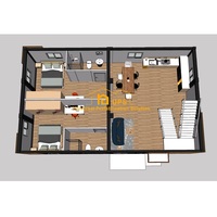2026 UPS Nueva Tecnología Proyecto Rápido Construcción Contenedores Prefabricados Tipo Villa con Paneles Sándwich Planos de Casas Modernas Prefabricadas para Inmobiliarias