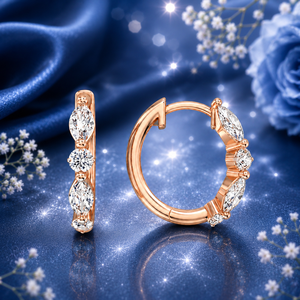 <b>Moissanite</b> <b>Earrings</b> for Women 925 Sterling Silver Elegant Shining Fashion Jewelry Gift for Party Wedding Anniversary Daily Wear - Product Image 1