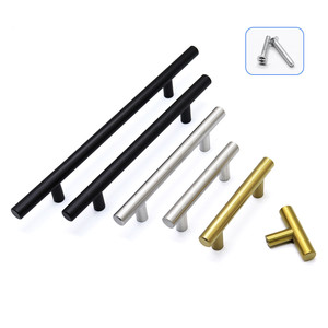 Sang trọng t-shaped Hollow cử<span class=keywords><strong>a</strong></span> thép không gỉ xử lý cho ngăn kéo & tủ quần áo đồ nội thất Vòng thiết kế - Product Image 3