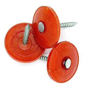 Clous à tête plastique couleur personnalisée en acier au carbone galvanisé, étanches, pour toiture et bardage - Product Image 2