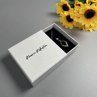 Boîte cadeau en papier de luxe avec poignée pour bijoux, tiroirs coulissants personnalisés pour boucles d'oreilles