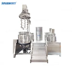 500L Bodenhomogenisierungs-Rührgerät Vakuum-Lifting Emulgationsmaschine elektrische Heizung Misch-Emulgationsgerät für Sahne