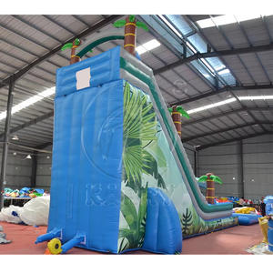 <span class=keywords><strong>Toboggan</strong></span> <span class=keywords><strong>aquatique</strong></span> gonflable géant en PVC pour adultes, en forme de palmier, de 7 mètres de haut, avec piscine amovible pour les fêtes d'été - Product Image 4