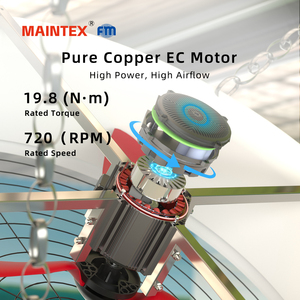 51 Inch Bò Trang Trại Fan Treo Trang Trại Bò Nhà Kính Người Hâm Mộ Vòng Tròn Quạt Sữa Cho Chăn Nuôi Và Gia Cầm Chăn Nuôi/Nhà Kính Thông Gió - Product Image 5