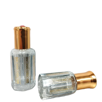 Parfum unique à l'huile essentielle d'Attar arabe, roll-on pour flacon en verre avec impression sérigraphique 3ml/6ml/12ml