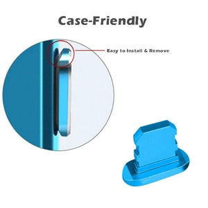 Bouchon anti-poussière en métal pour port de charge de téléphone portable pour <span class=keywords><strong>iPhone</strong></span> Lightning Bouchon anti-poussière en alliage d'aluminium Trou de câble Protection du port de charge - Product Image 3