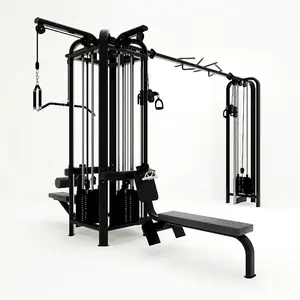 Commercial gym equipment adjustable pulley 5 Station multi gym strength training cable machine gym