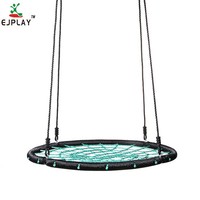Balançoire extérieure en métal avec nid d'oiseau chaise suspendue hamac pour enfants pour jardin Playhouse école maison cour aire de jeux