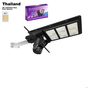 Đèn năng lượng mặt trời ngoài trời 300W 200W 4G Wifi chống nước, tích hợp <span class=keywords><strong>camera</strong></span> giám sát ban đêm CMOS, đèn đường năng lượng mặt trời - Product Image 1