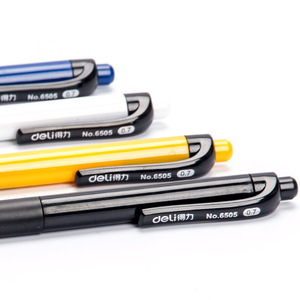 Deli 6505 Blue <b>Ballpoint</b> <b>Pen</b> 0.7 Mm Push Button Office School Use - Product Image 2