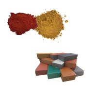 Oxyde de fer rouge vert bleu et orange pigment poudre