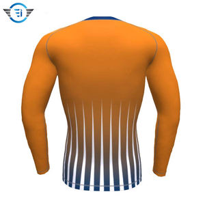 Men Compression Shirt Long Sleeve Swim Shirt Sublimation Printed <b>Rash</b> Quick Dry <b>Rash</b> <b>Guard</b> - Product Image 4