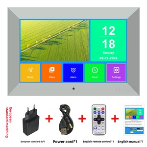 ใหม่ HD 10.1นิ้วกรอบรูปดิจิตอลอัลบั้มอิเล็กทรอนิกส์ USB แฟลชไดรฟ์เครื่องเล่น IPS มุมมองแบบเต็มรูปแบบนาฬิกาปลุก - Product Image 6