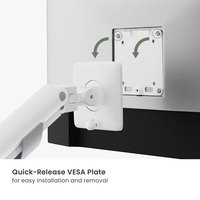 LDT105-C012 17 "-40" 11Kg Slanke Mechanische Veerondersteunde Monitor Arm Verstelbare Computer Vesa Mount Enkele Monitor Standaard Beugel