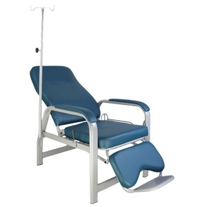Fauteuil d'infusion simple et épaissi pour hôpital, inclinable avec repose-pieds, à usage médical - Product Image 4